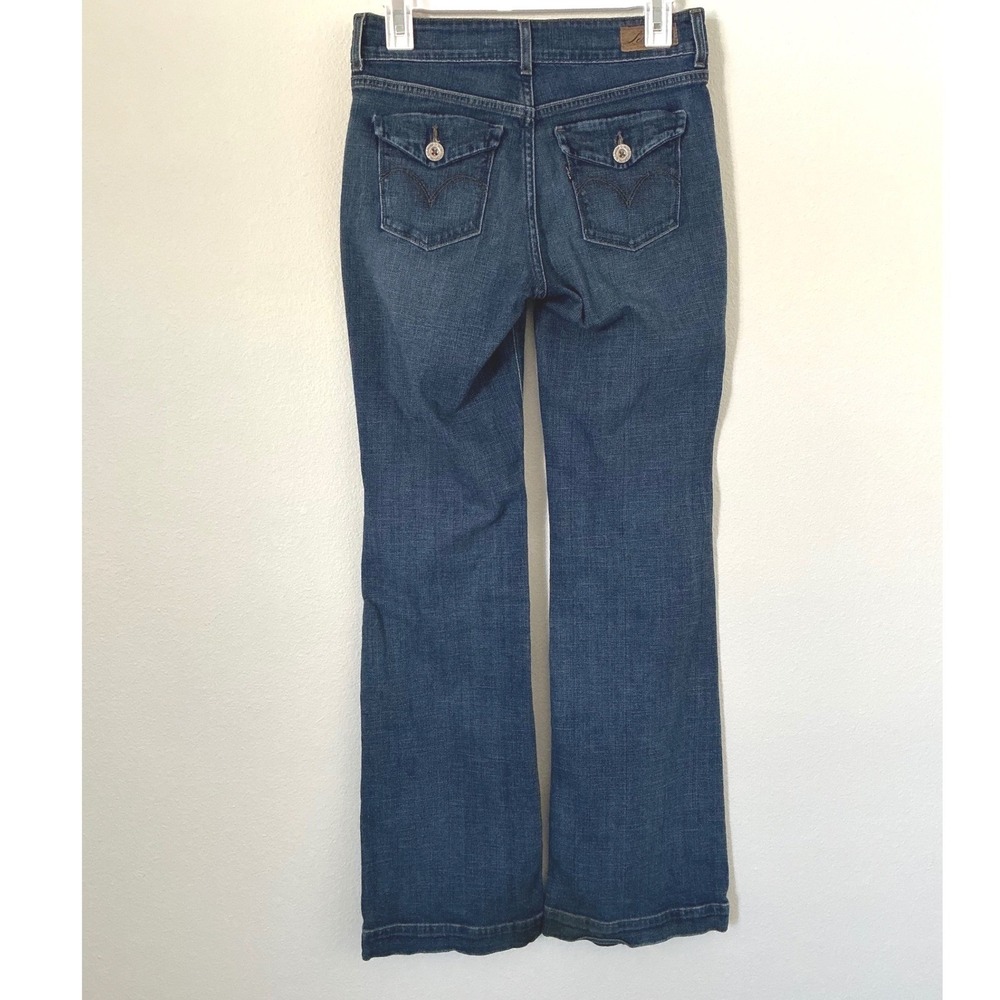 Levis The Original Jean Womens 4M Bootcut Flare Jeans Dark Wash Y2K Stretch 4396